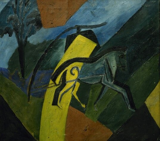 Д.Д. Бурлюк «Лошадь-молния», предположительно 1907 © ГРМ