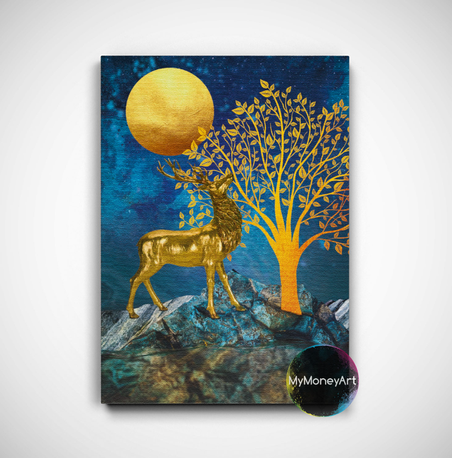 Картина «Золотой олень». Источник: https://mymoneyart.ru/collection/gold-deer/