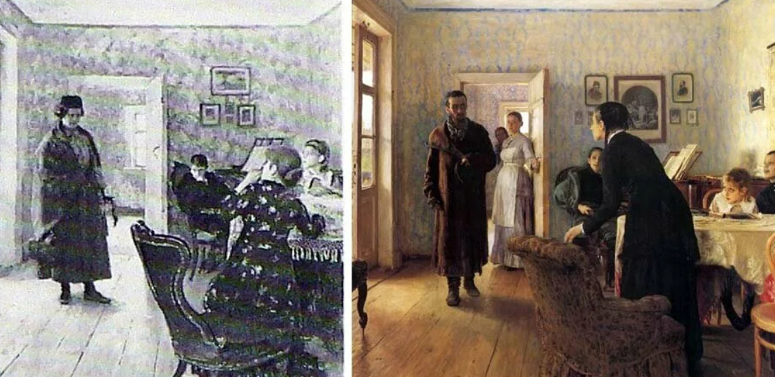 Картина репина не ждали история