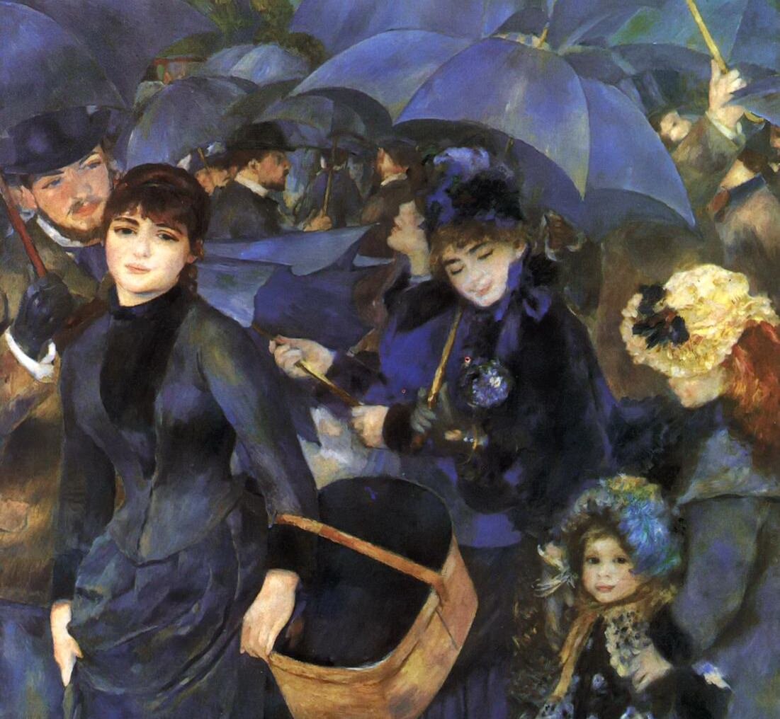 Огюст Ренуар "Зонтики"1881-1886 г. До  болезни. 