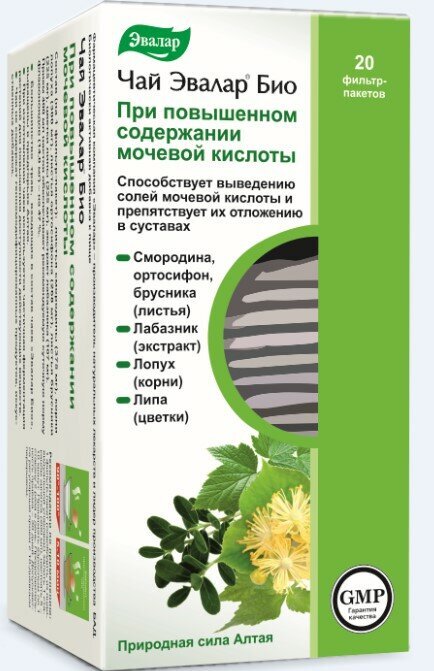 Чай эвалар при повышенной мочевой кислоте инструкция