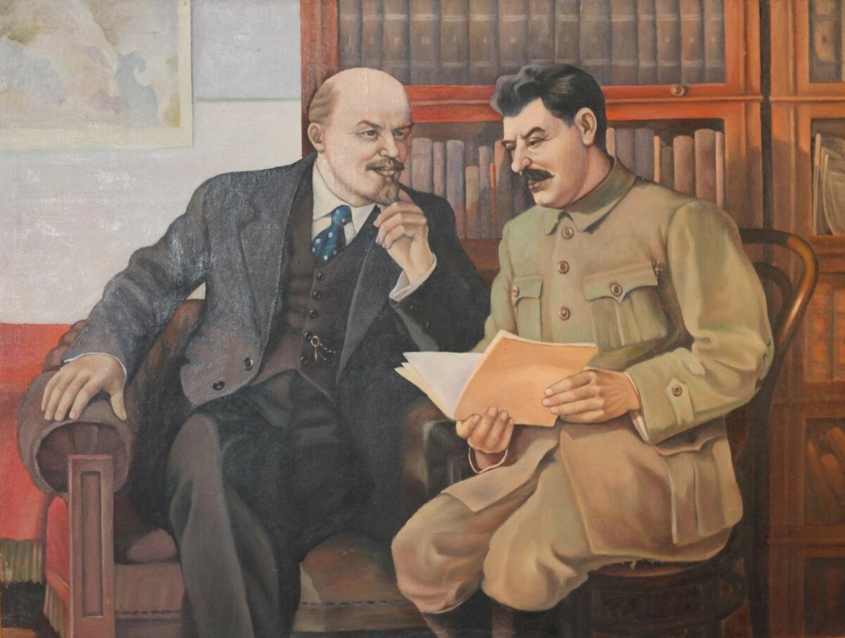 Ленин Сталин Дзержинский живопись