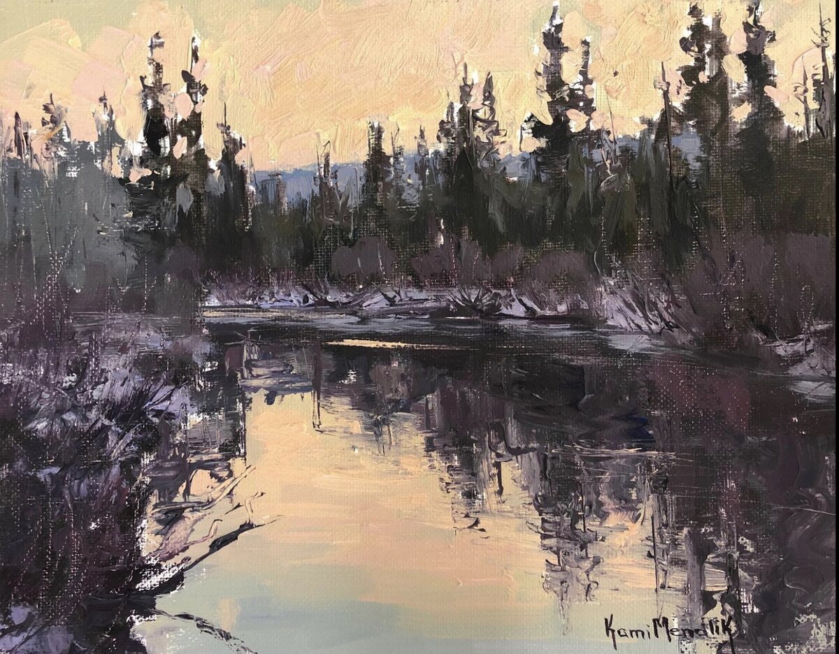 В этой статье я расскажу вам о зимних пейзажах кисти Ками Мендлик. 