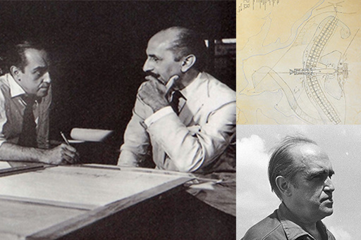 Лусио Коста и Оскар Нимейер обсуждают Пилотный план