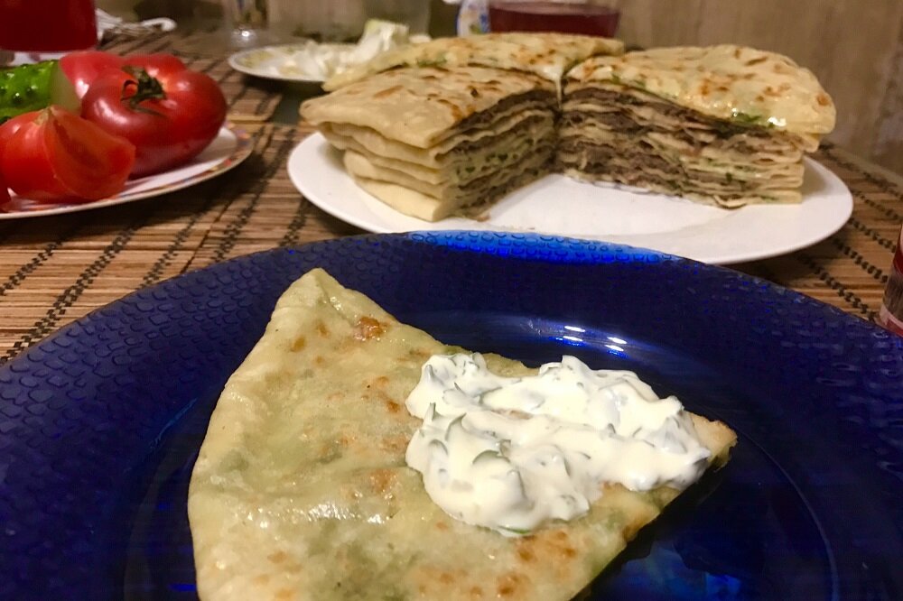 Хычины с мясом