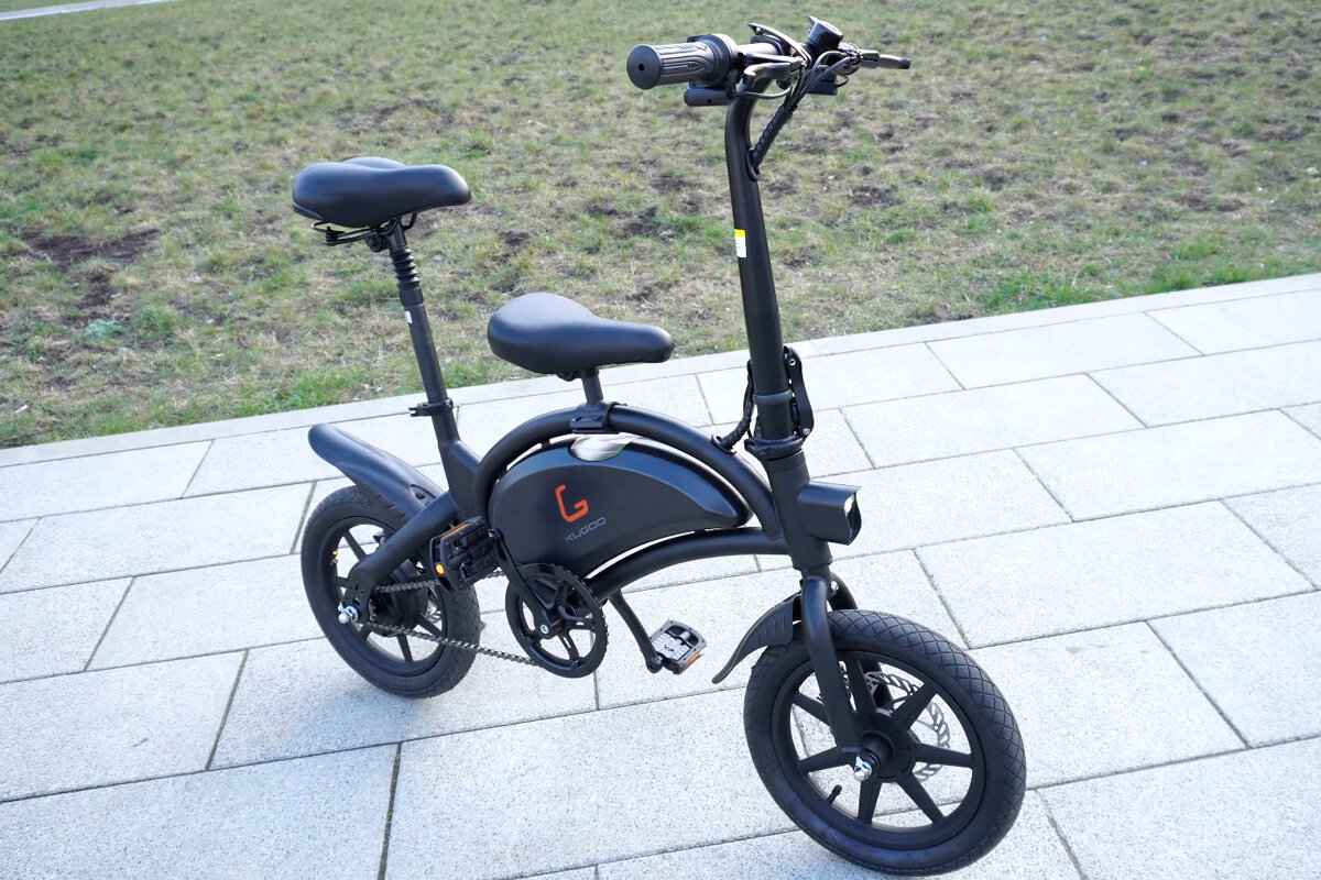 Электрический велосипед Kugoo V1 с детским сиденьем
