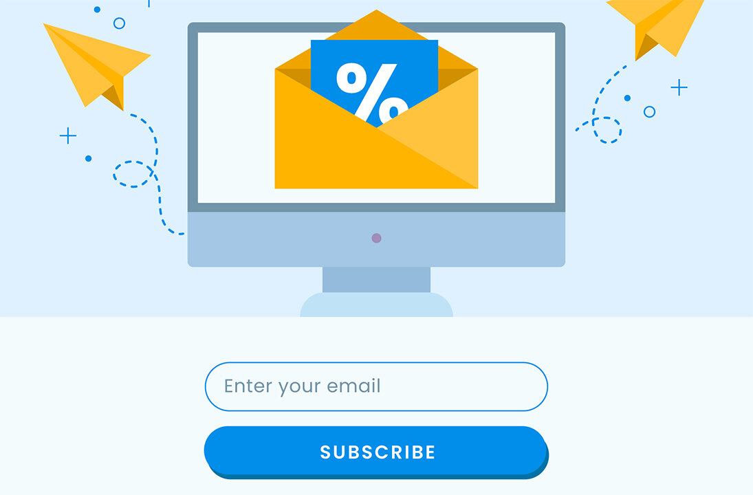 Идеальная форма — одно поле и одна кнопка. Источник изображения — https://www.freepik.com