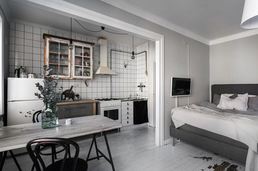 Обеденная и спальная зона