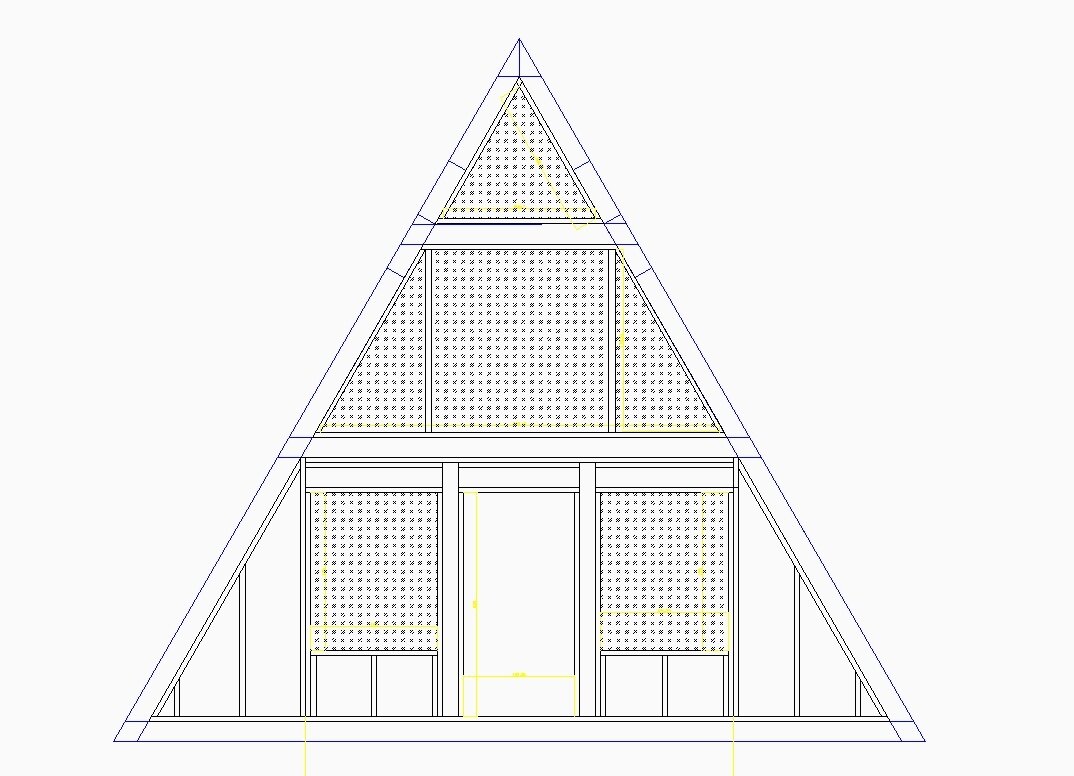 Проект дома a frame с детальными чертежами