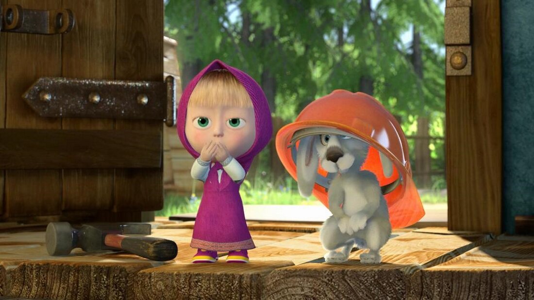 Кадр из мультсериала "Маша и Медведь"