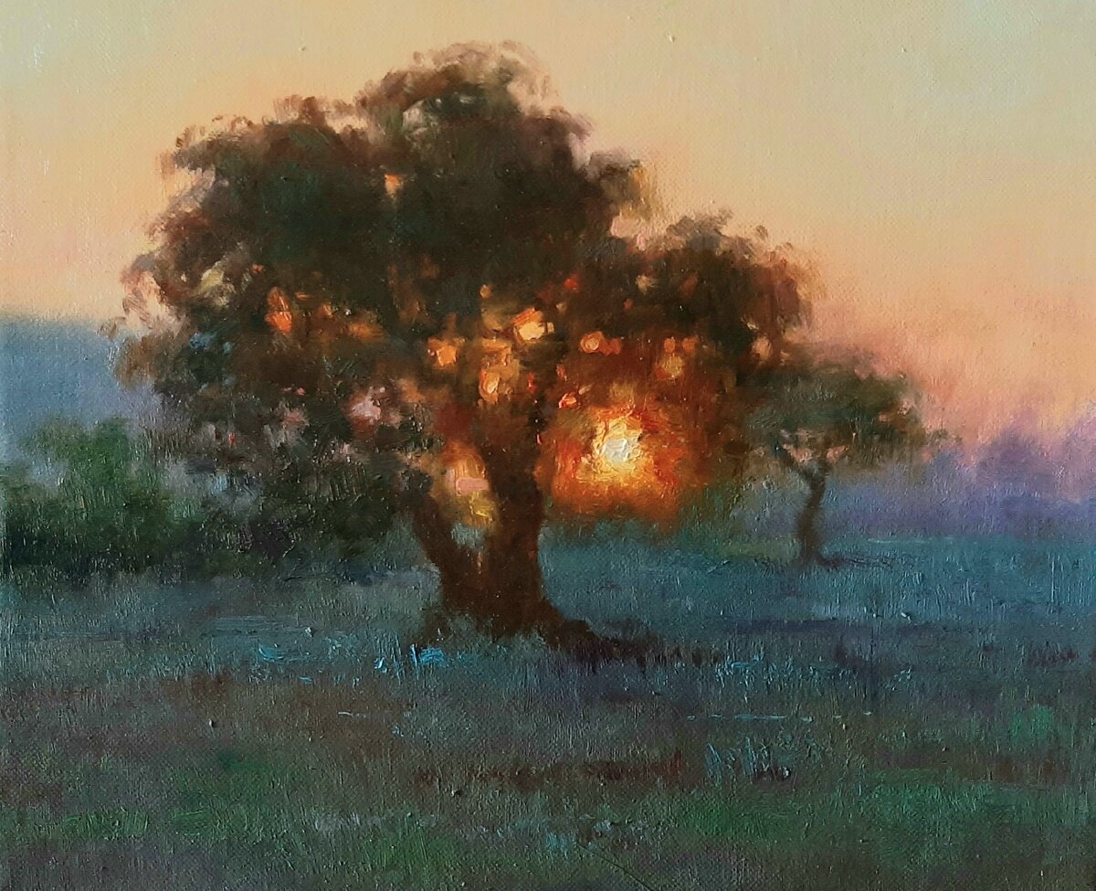 "Солнце между нами", 20*25 см., холст, масло. 2019.