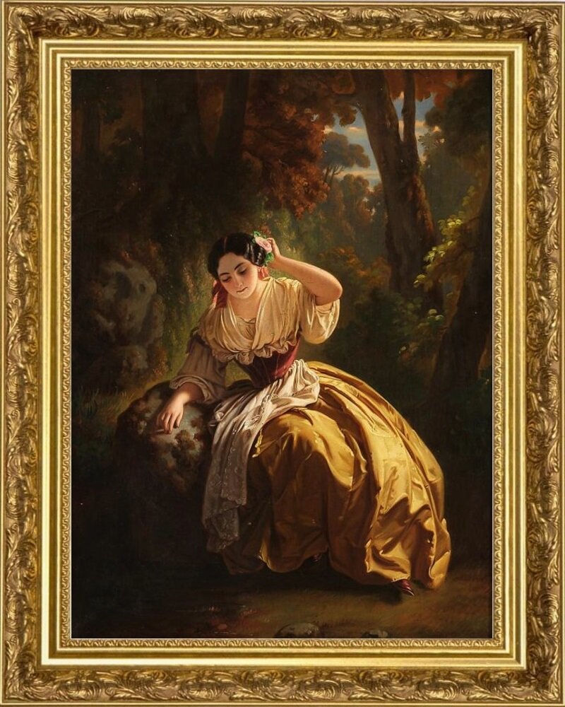 «Юная девушка», холст, масло