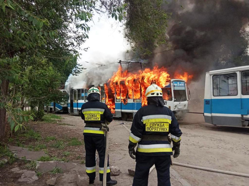 Возгорание вагона в Днепропетровске