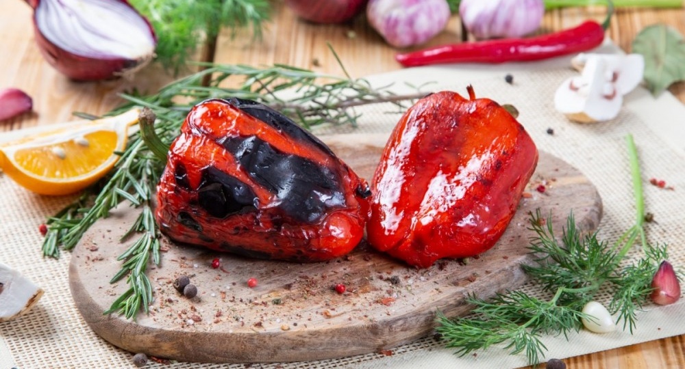 Запеченный под грилем перец для диабетиков