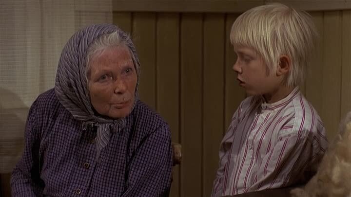 Кадр из сериала "Эмиль из Лённеберги". Крейзи-Майя и Эмиль