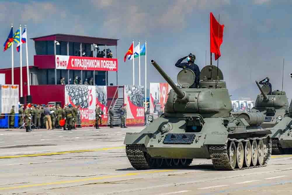  В параде, посвященном 75-летию Победы в Великой Отечественной войне, впервые примут участие сразу пять моделей отечественных танков.Т-34. Фото: Минобороны РФ