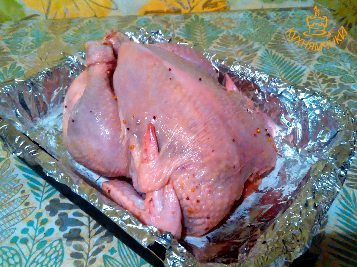 Курочка готова к запеканию.