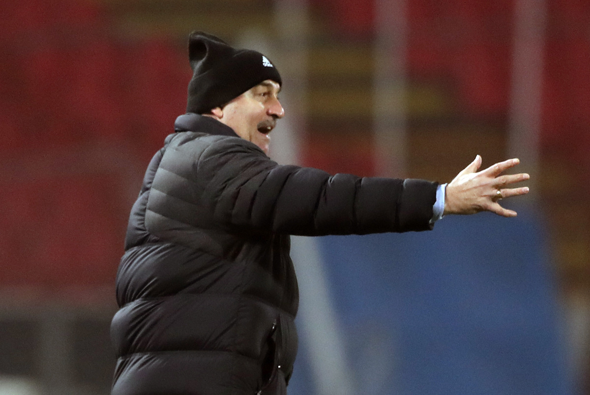 Главный тренер сборной России Станислав Черчесов. Фото - РФС.