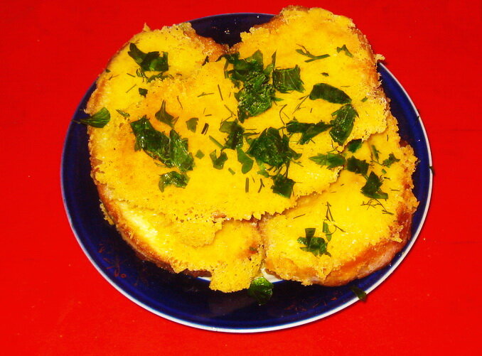 гренки с сыром