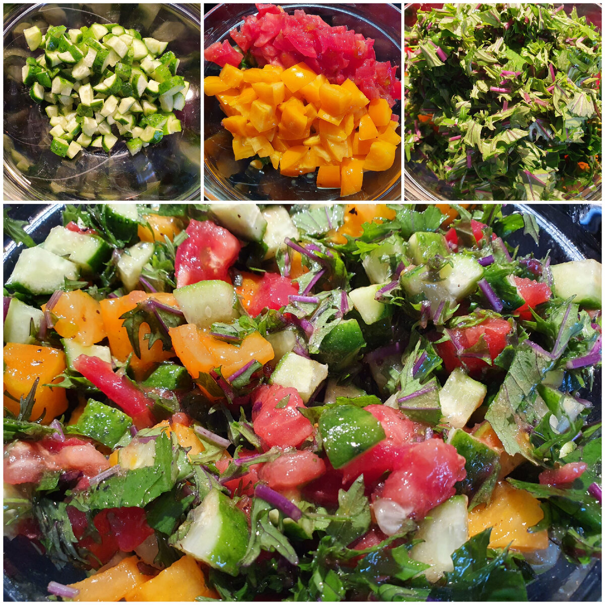 Свежий и яркий салат