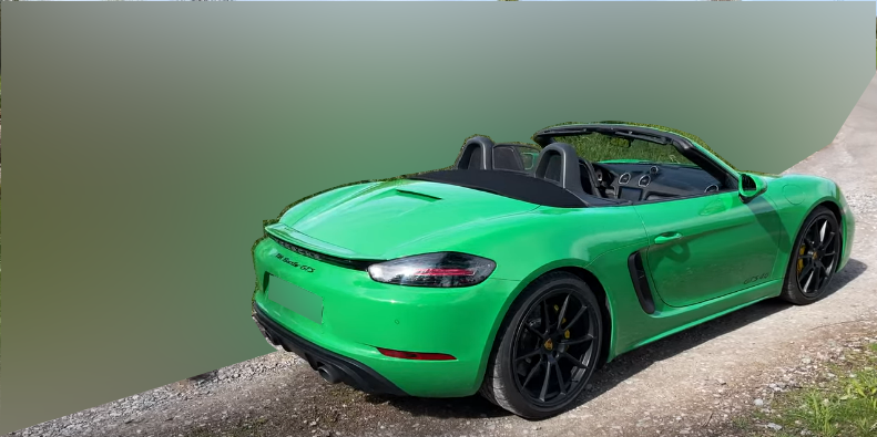 Задняя и правая часть кузова у Porsche 718 Boxster GTS 2020 года.
