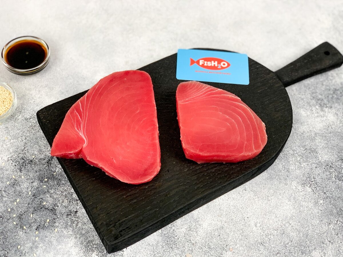 Стейки тунца из ассортимента интернет-магазина рыбы fish2o.ru