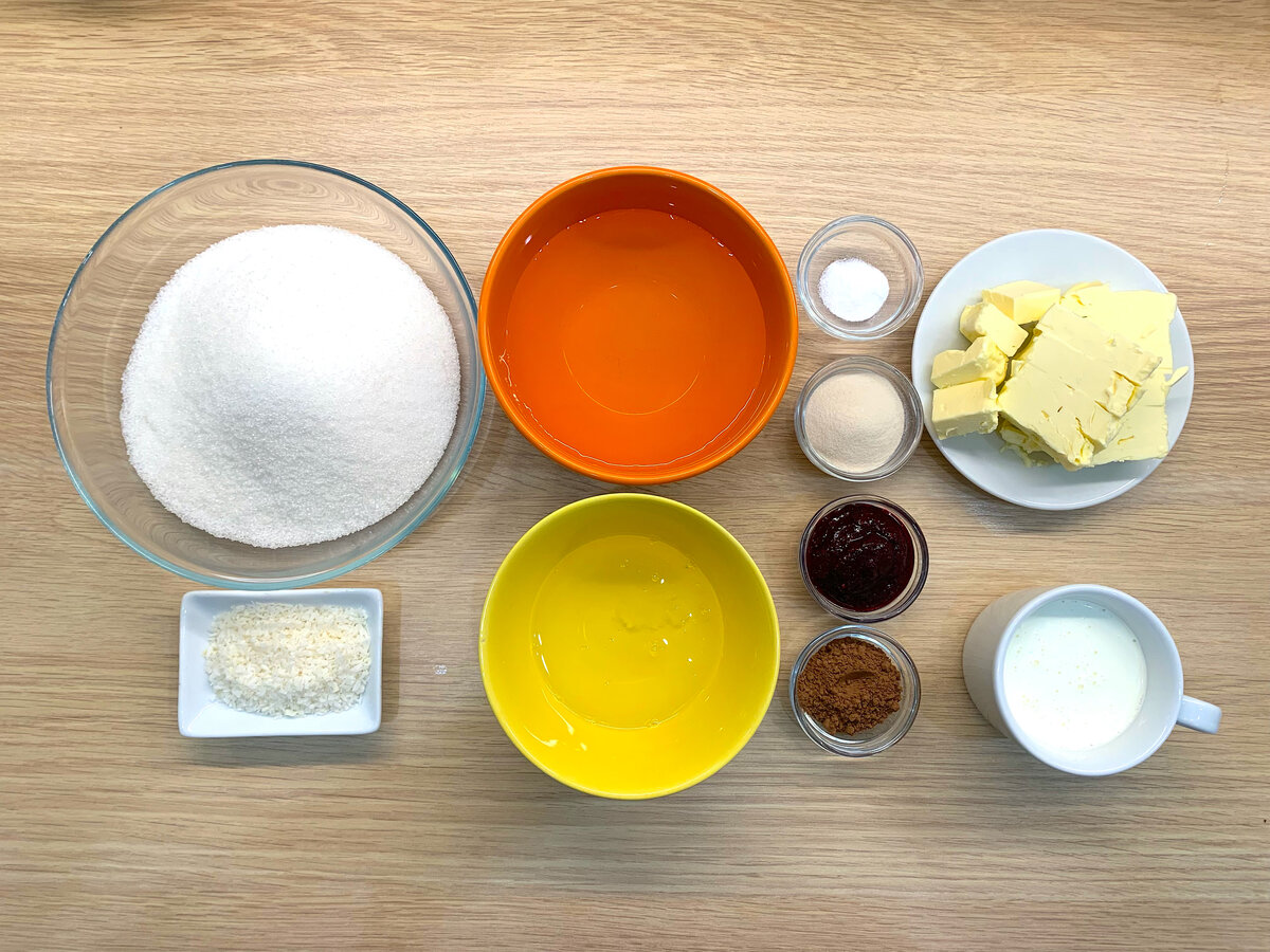 Ингредиенты для приготовления Птичьего молока