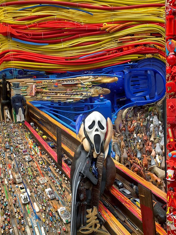 Бернард Прас (Bernard Pras). Копия картины Э. Мунка «Крик»