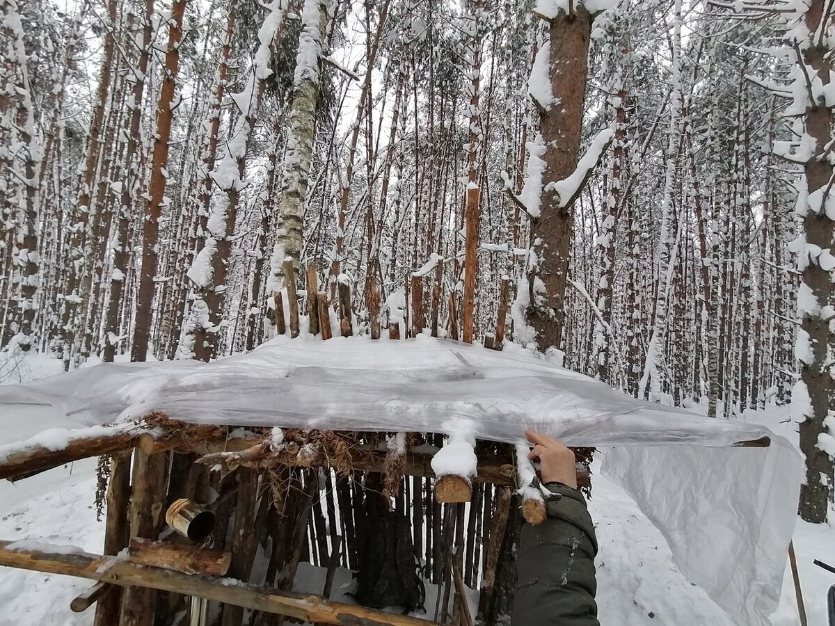 Греемся у печки в лесной лачуге  Чифирим с отцом | Уйду в лес | Дзен