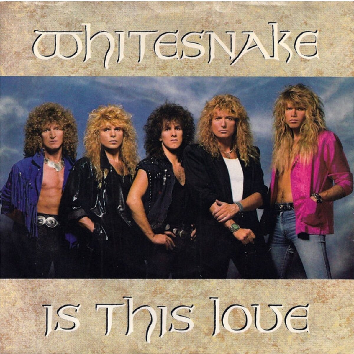 Обложка американского сингла "Is This Love" британской рок-группы Whitesnake