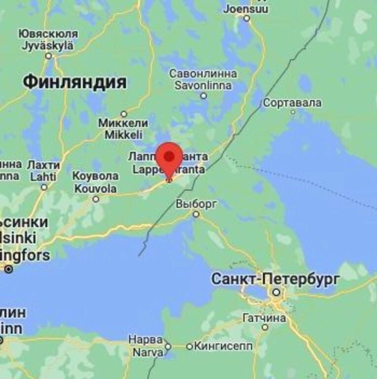 Финская граница с россией карта