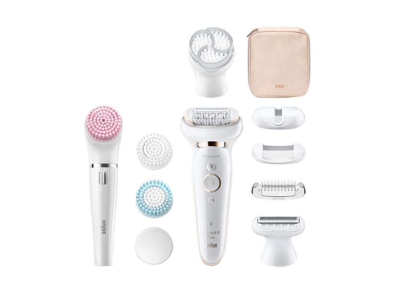 Эпилятор Braun SES 9100 Silk-epil 9 Flex Beauty Set + щетка для лица, white