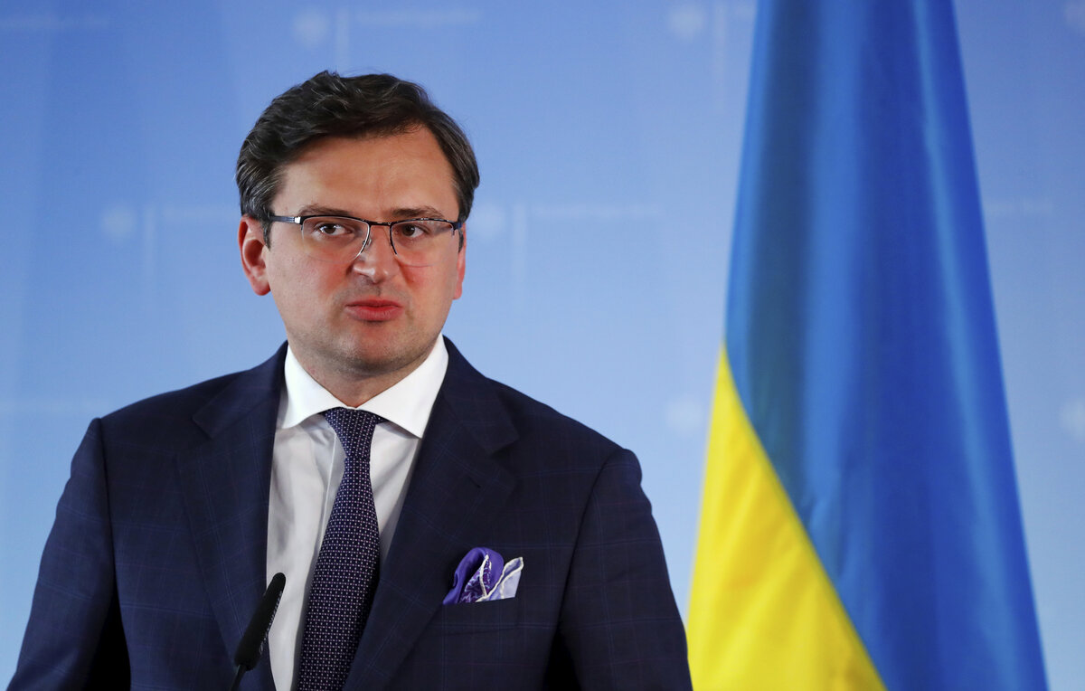   Глава МИД Украины Дмитрий Кулеба  Fabrizio Bensch/Pool via AP