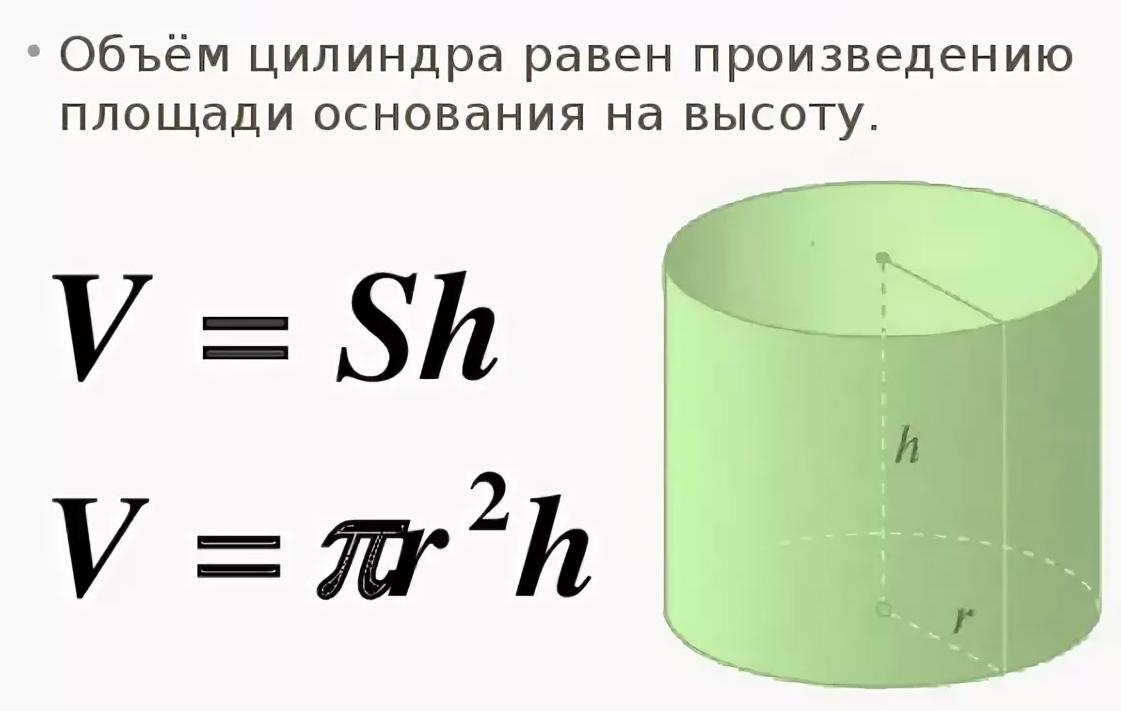 Расчитать объем. Формула измерения объема цилиндра. Формула расчета объема цилиндра. Формула расчета объема цилиндра в м3. Как посчитать объем цилиндра в см3.