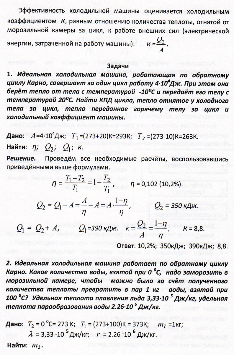 Холодильные машины | Основы физики сжато и понятно | Дзен