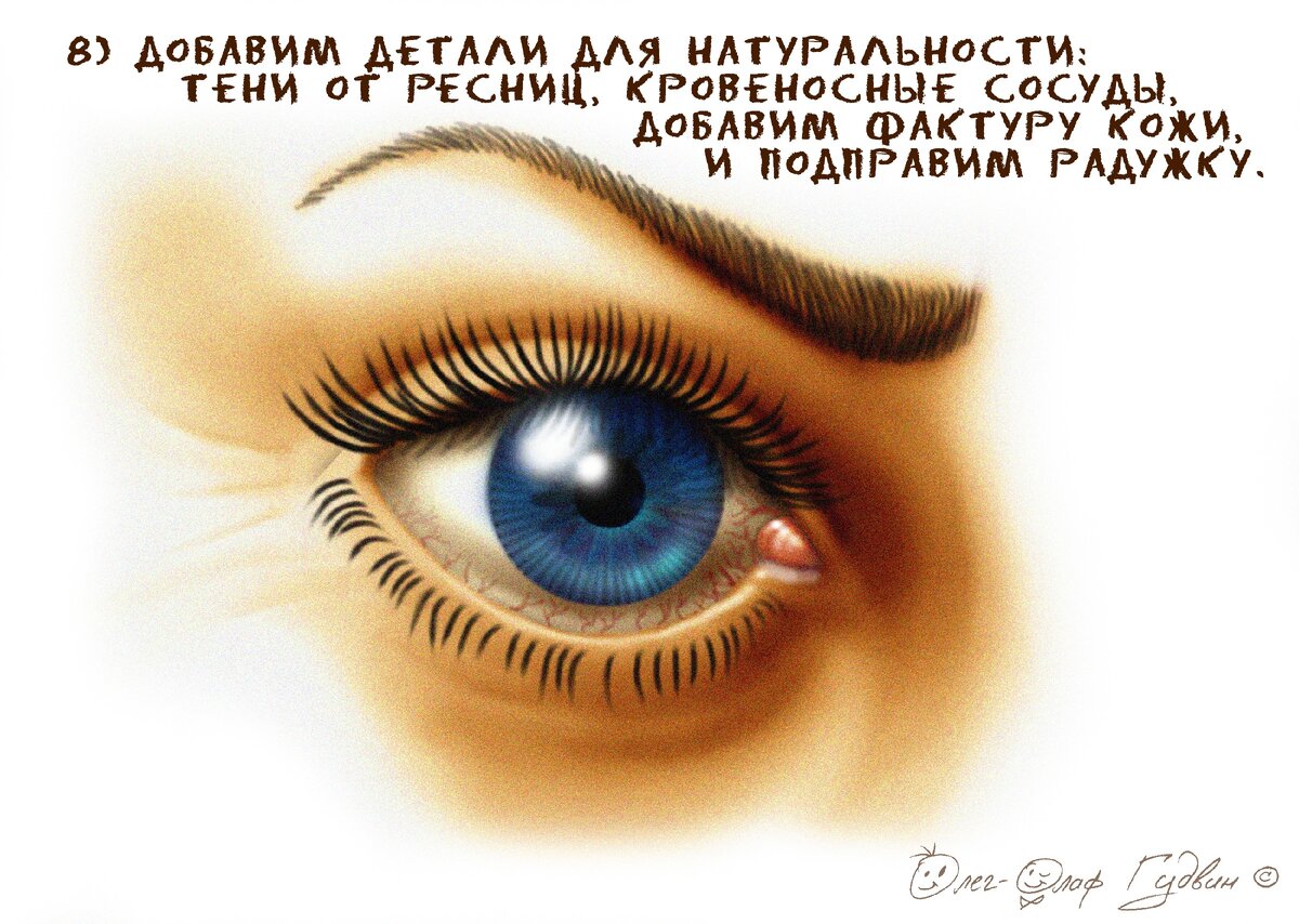 Как Легко И Быстро Нарисовать Крутой Глаз. (Пошаговая Инструкция.