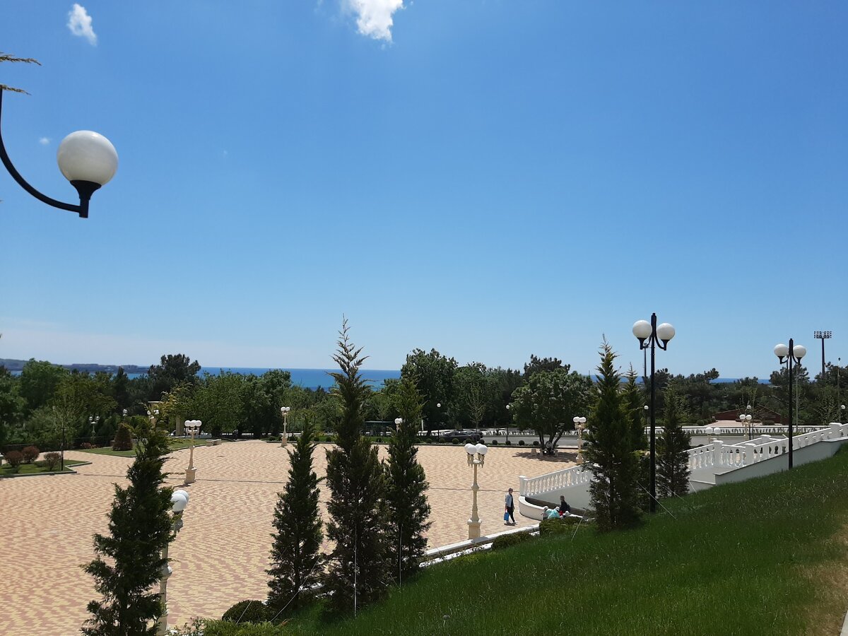 Из парка видно море. Фото автора
