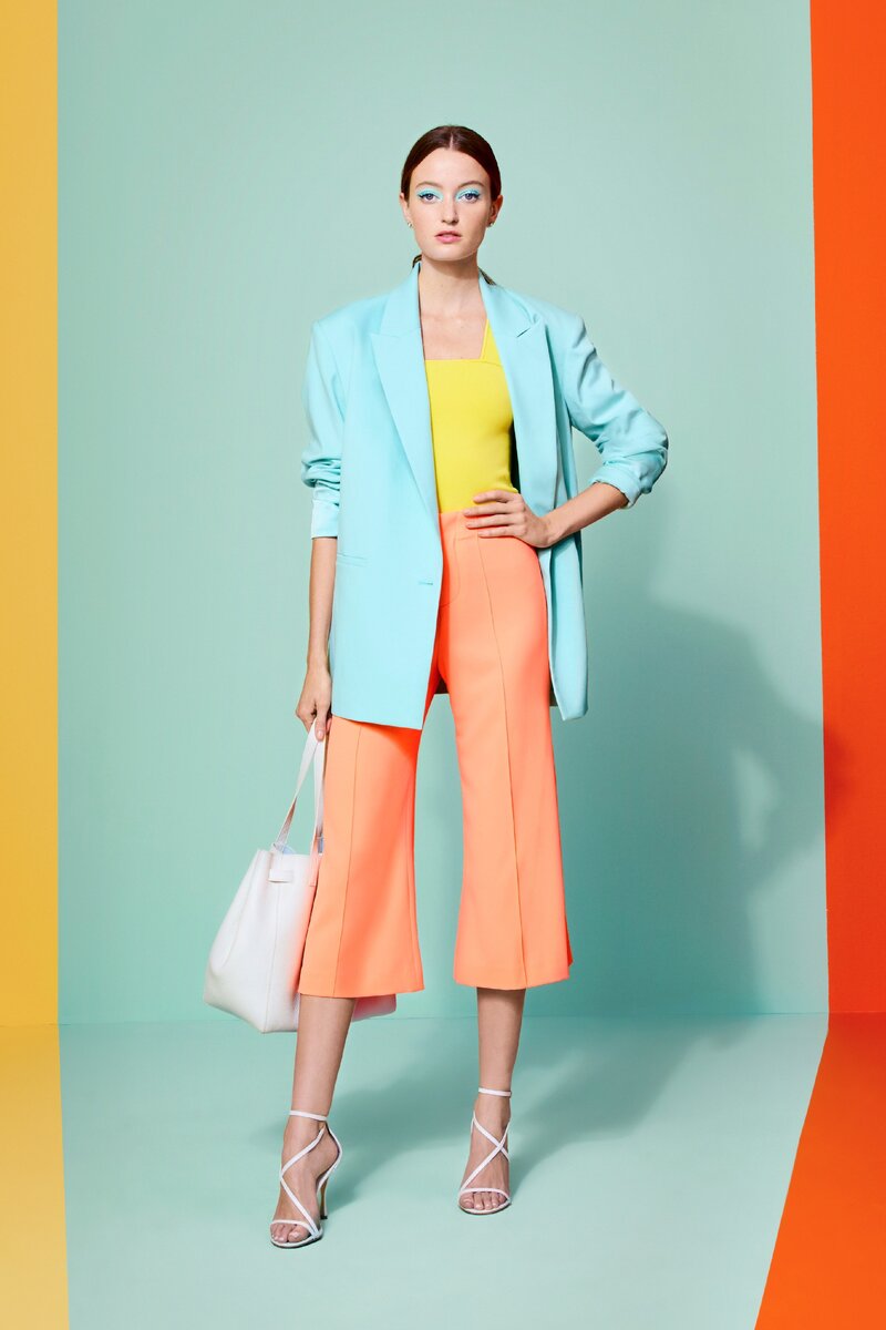 Оттенки чистой весны (яркой весны) в коллекции Alice and Olivia Ready to wear Spring 2020 Чистые, насыщенные и тепловатые оттенки яркой весны сочные, искристые, жизнерадостные и бодрящие.-4
