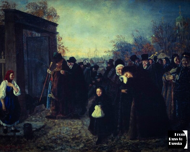 После похорон. Леонид Соломаткин. 1869