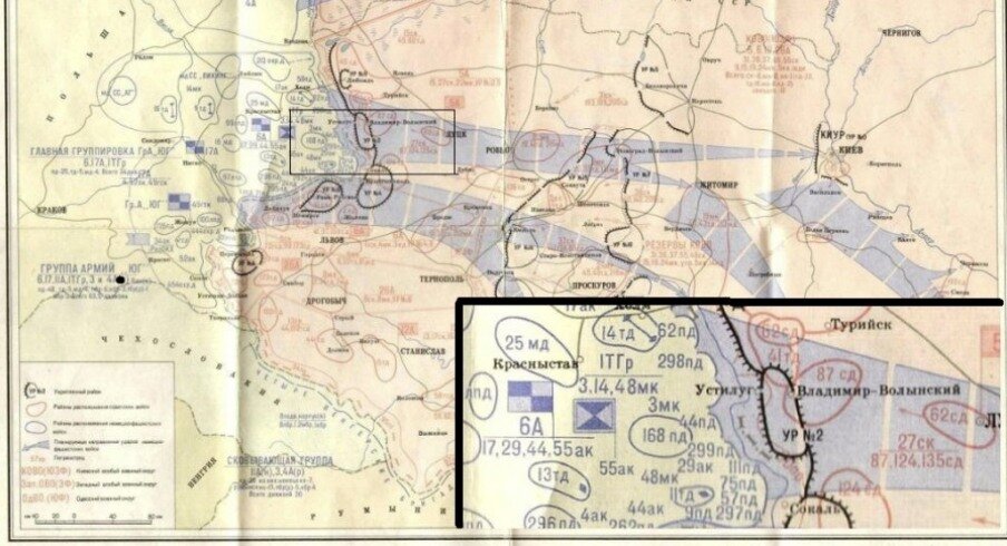 Карта из мемуаров В.С. Петрова.