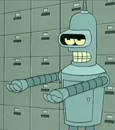 "Я – Бендер, дайте прут" (из мультсериала Футурама)