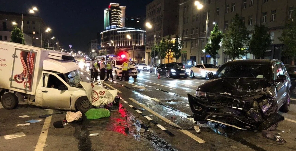 Кадры с аварии