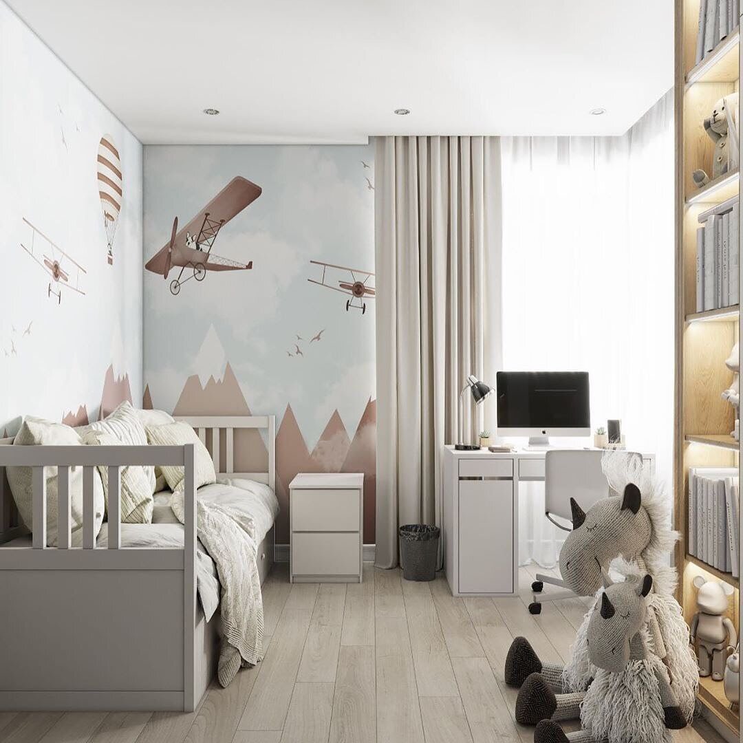 Обои Alltowall в комнате школьника