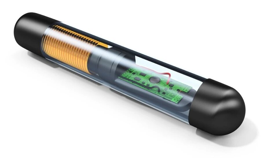 RFID-микрочип (компьютерная модель)