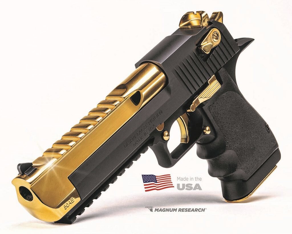 12,7-мм пистолет Desert Eagle L6″ Black T-Gold