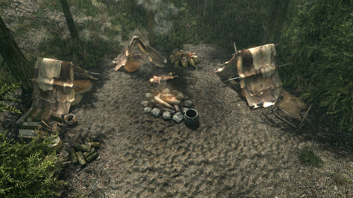 Лагерь бандитов 