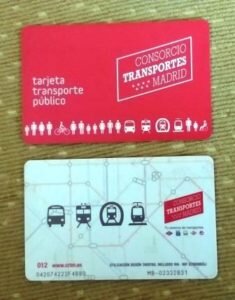 Tarjeta transporte publico