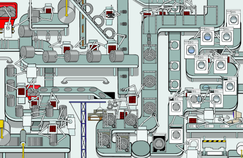Многие так представляют себе конвейеры по производству русских авто.