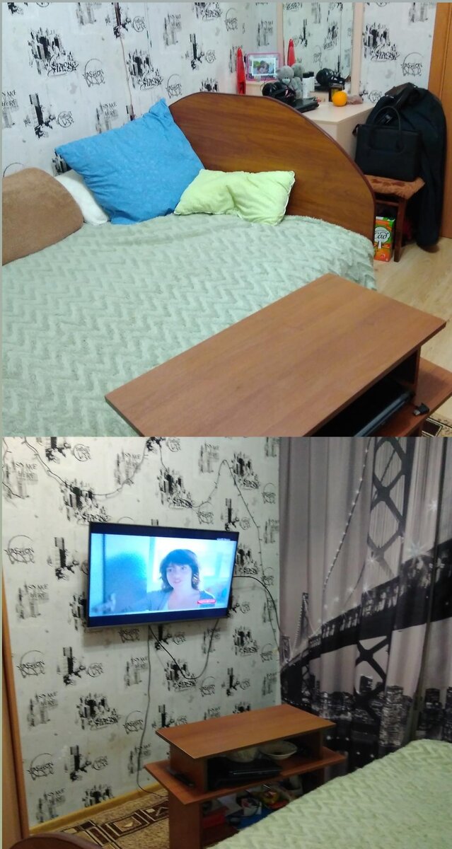 2017 год. Позже появились появились еще 2 тумбочки и места стало ещё меньше