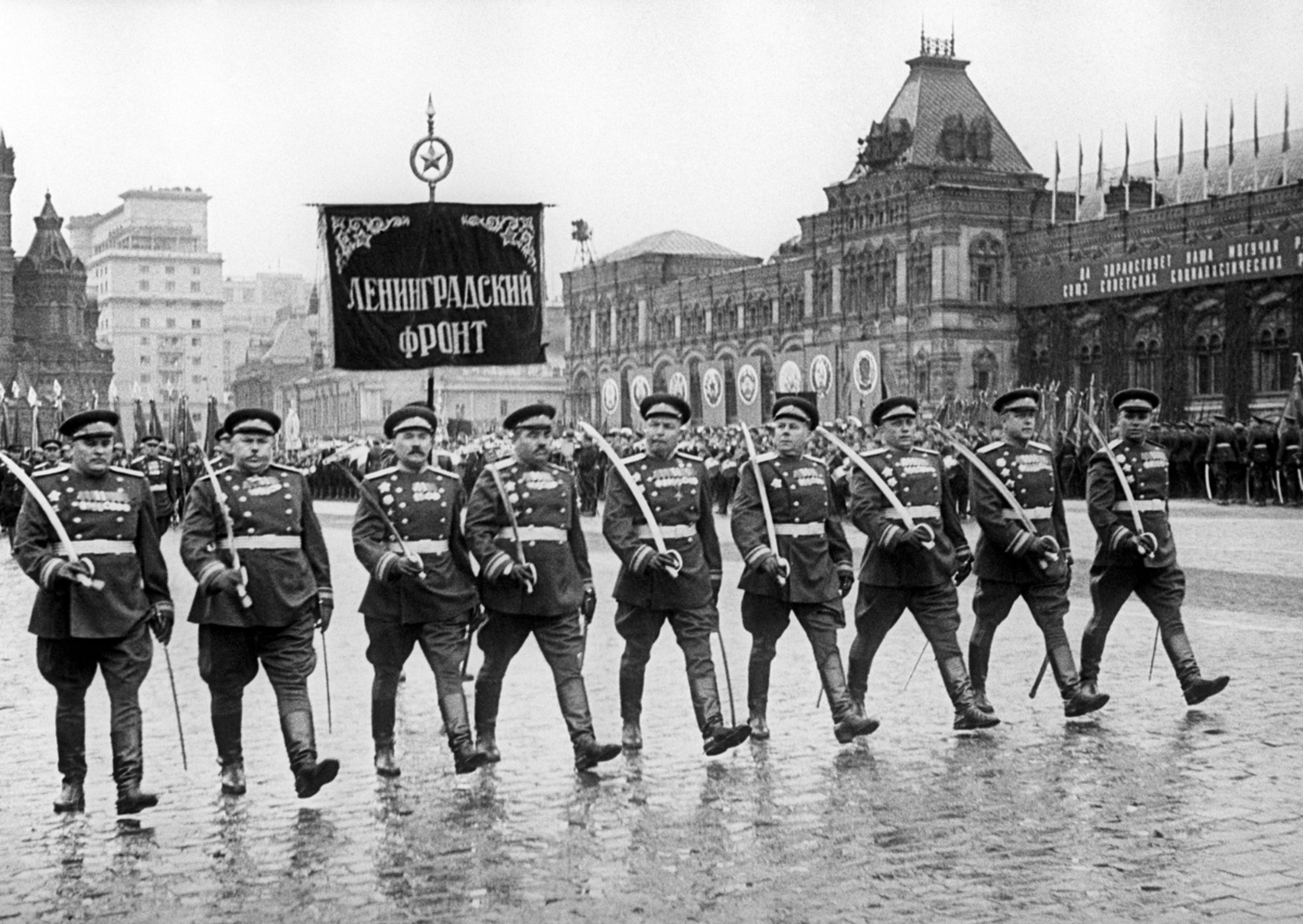 Парад 1945 года на красной площади картинки